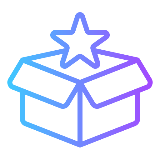 icono caja estrella
